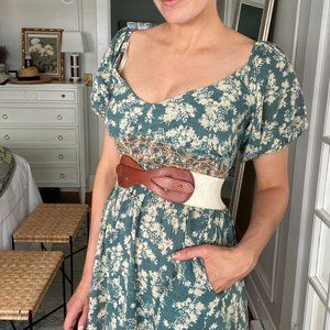 Leather and Canvas Waist Belt